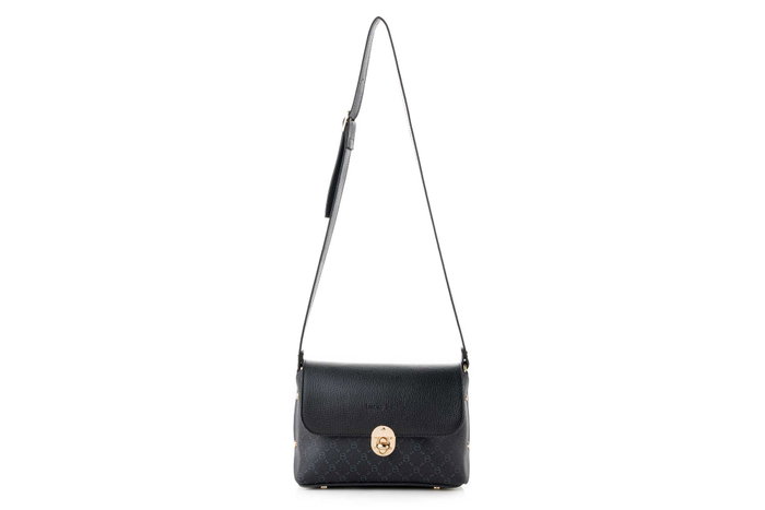 Lucky Bees Bolso Bandolera Negro y Azul, 1278 Lucky Bees Bolso Bandolera Negro y Azul, 1278